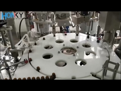 Máquina de enchimento automático de óleo essencial com tampa 40BPM para garrafa de vidro