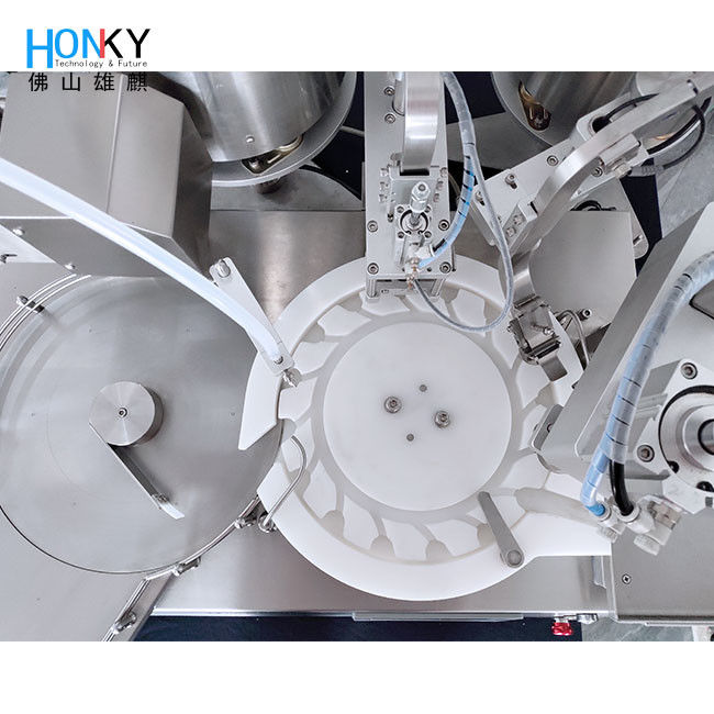 Garrafa automática Desktop de Vial Filling Capping Machine 25BPM 30 pelo minuto