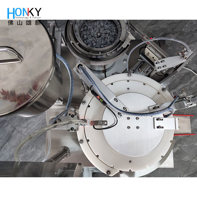 Máquina de Enchimento de Seringa de 10 ml com Sistema de Controlo Intuitivo de Versatilidade Sem Mofo e Componentes Pneumáticos de Marca Taiwan