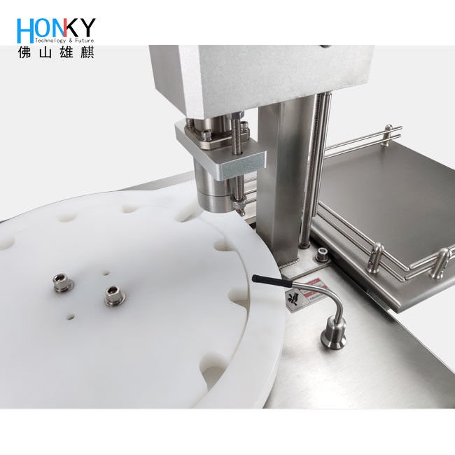 Máquina automática de enchimento e tampa de líquido de frasco de escritório de 5 ml com função de compressão de ar para pequenas empresas