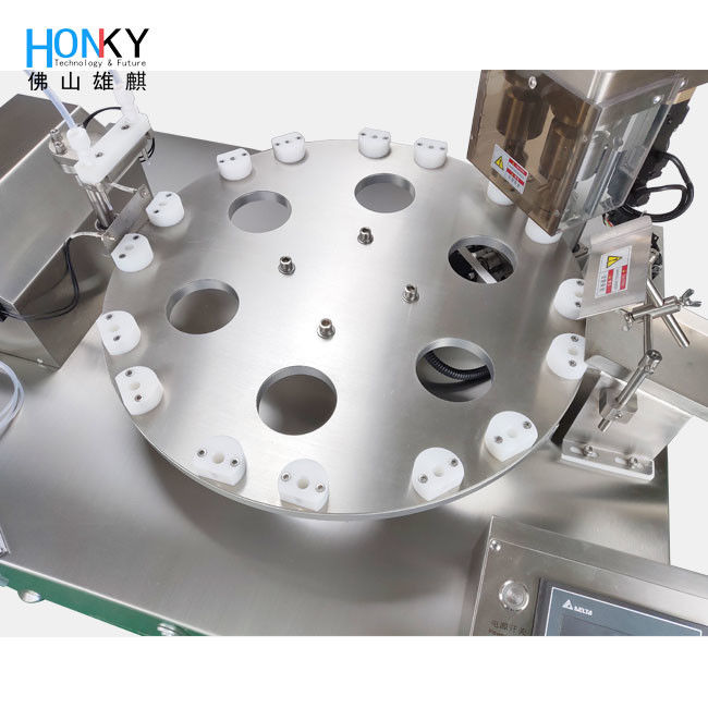 Máquina automática de enchimento e tampa de tubo de 2 ml com sistema de cabeça dupla para o enchimento de biorreator