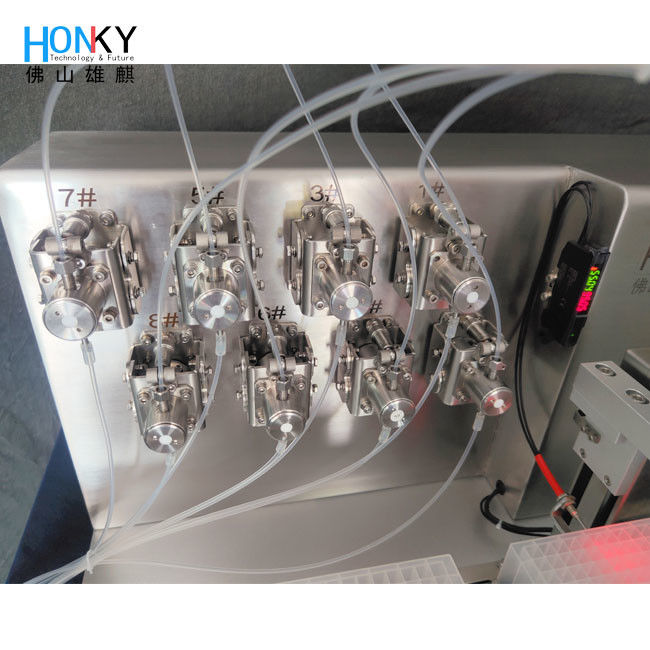 Máquina de enchimento de líquido de placa de poço profundo de PCR com canal de enchimento múltiplo para enchimento de biorreatores