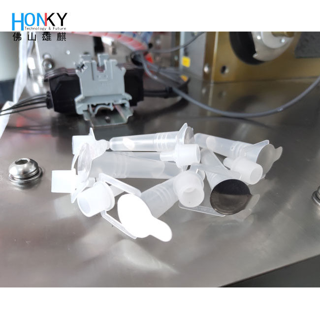 Máquina automática de enchimento e vedação de reagentes de tubos de amostragem de vírus com sistema de vedação de folha para embalagem de tubos de amostragem de alta velocidade
