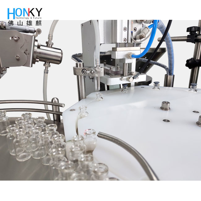 Desktop Small Room Using Vial Filling And Capping Machine For Frozen-dry Powder Liquid Filling And Capping High Precision