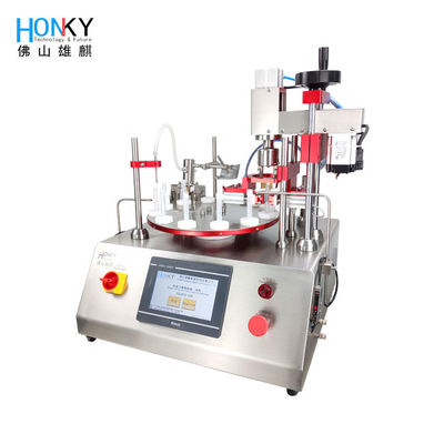 Máquina do Desktop 2000 BPH Vial Liquid Filling And Capping para reagentes