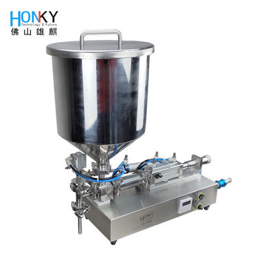 Máquina de enchimento de pasta de xampu líquido de 200 ml semiautomática de escritório Alta precisão para enchimento e embalagem químicos diários