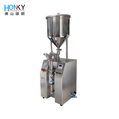 Máquina de enchimento pneumática semi auto da pasta de 1800 BPH para a seringa do gel