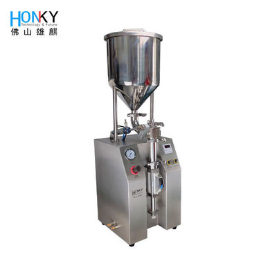 Máquina de enchimento semi automática pneumática da pasta 12ml para a seringa do gel