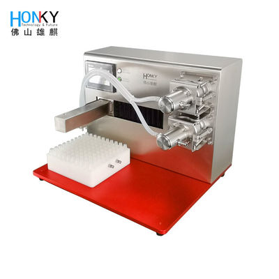 Máquina automática de enchimento de tubos de eixo XY com bomba de pistão cerâmica de cabeça dupla para enchimento de tubos líquidos de pequeno volume