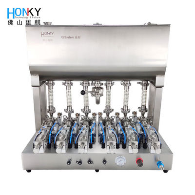 6 bomba cerâmica da cabeça 8000 BPH Olive Oil Bottling Machine With