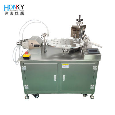 Máquina automática de amostragem de vírus de pequeno volume para enchimento e tampa de frasco com função de servo-capa para enchimento de reagente