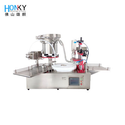 Garrafa Desktop de 25ml Vial Filling And Capping Machine 2400 pela hora