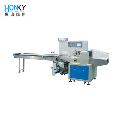 Máquina de embalagem horizontal de papel para embalagem de objetos regulares Biscoitos Tartes Chocolates Pão Moon-Cakes