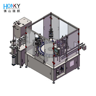 Máquina de Enchimento Automática de Lquido Detergente 500ml Botella Creme Paste Capping Machine Com Servo Capping System Para embalagem de creme pasta