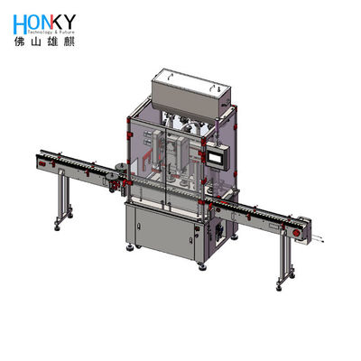 Máquina de enchimento de 2L líquido totalmente automática para embalagem industrial de shampoo