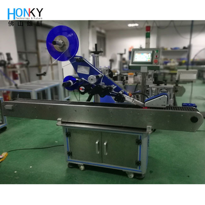 Envoltório automático em torno da máquina de etiquetas do marcador da pena da etiqueta maneira horizontal